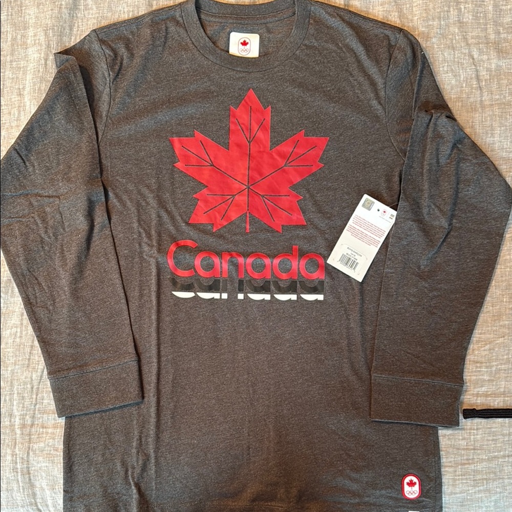 Canada Long Sleeve Shirt - Red and Gray